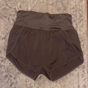 EUC Love Tree High-Waisted Women's Shorts in Dark Brown